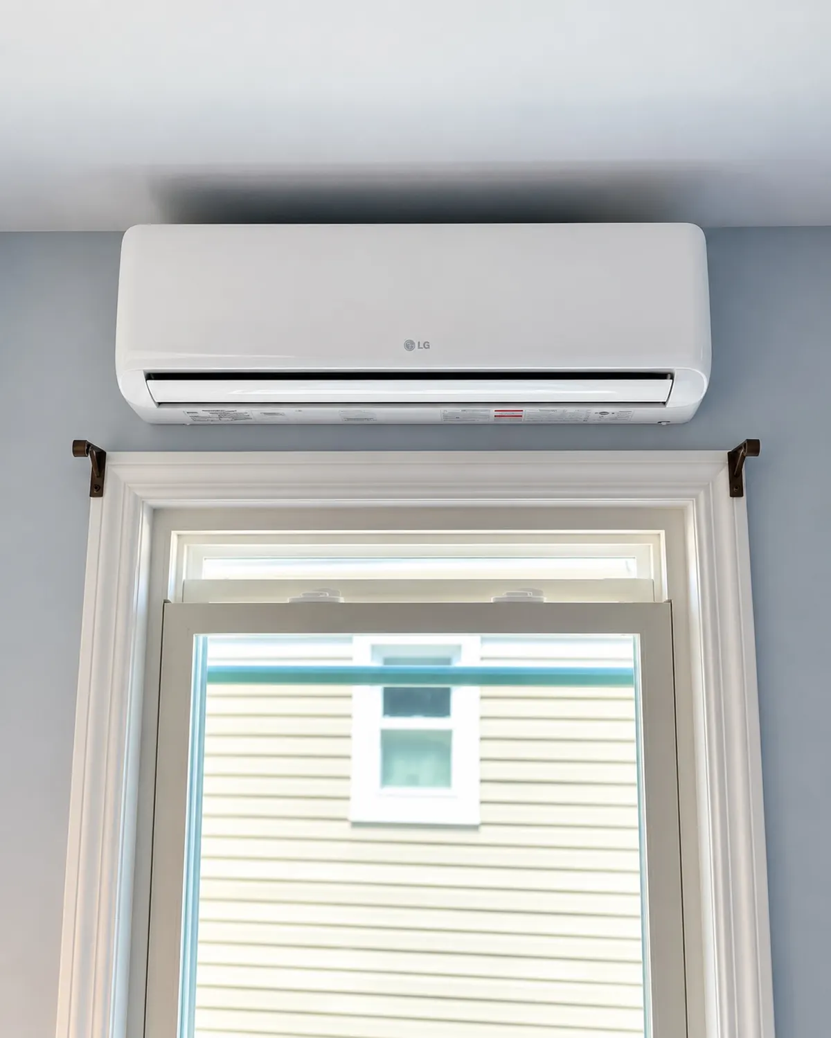 LG ductless mini-split indoor unit installed by Arijen, mounted above a window